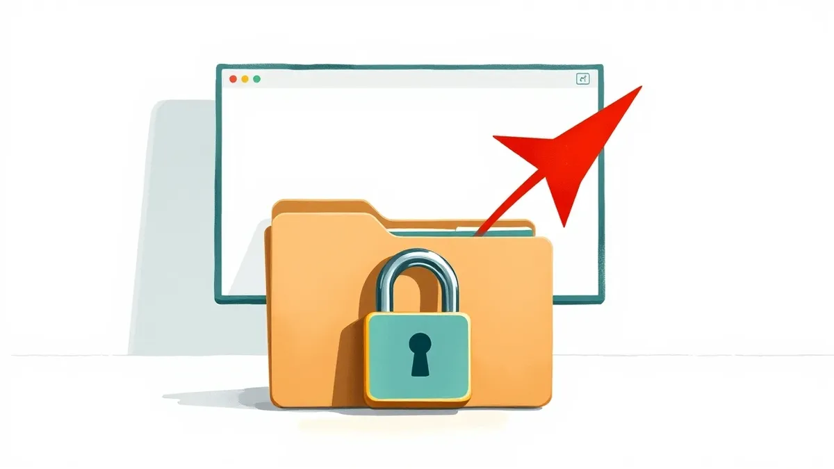Illustration: A stylized file folder sits on a clean white surface.